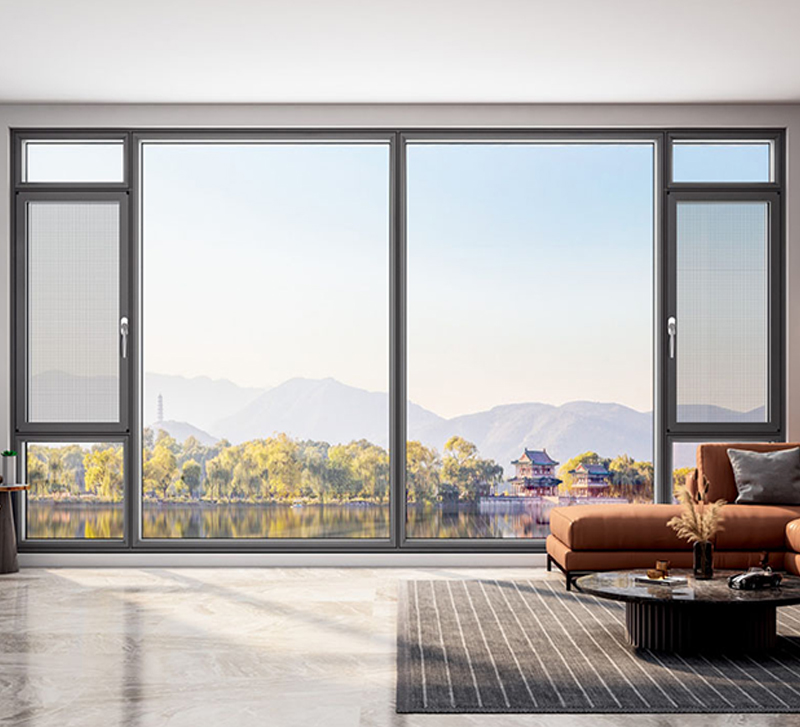 窄边框断桥平开窗